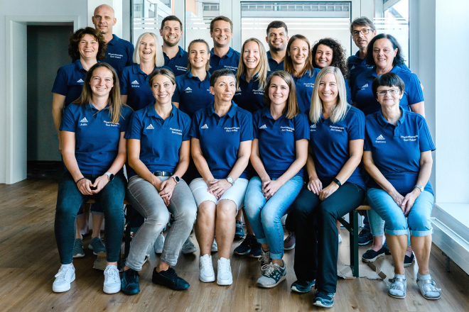 Teamfoto der Physiopraxis Huber